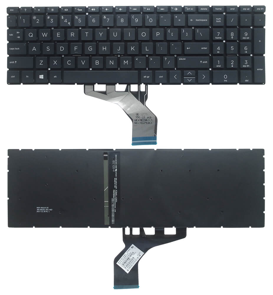 HP 15-DA0007CY Keyboard