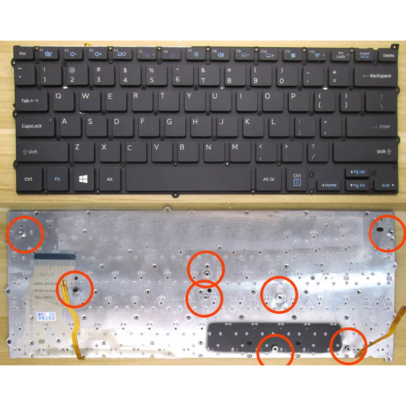 Samsungs NP940X3F Keyboard